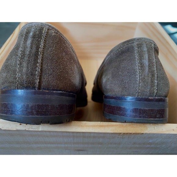 Coach Sage Green Suede Loafers Size 7 - Picture 5 of 9